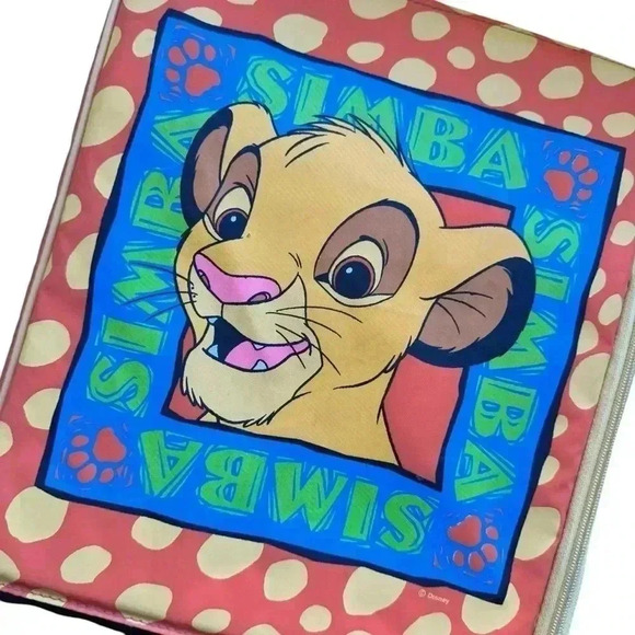 DISNEY SIMBA  VINTAGE BACKPACK 💛🩵 - Picture 2 of 14